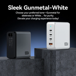 100W GaN desktop charging station with three USB-C ports and one USB-A port
