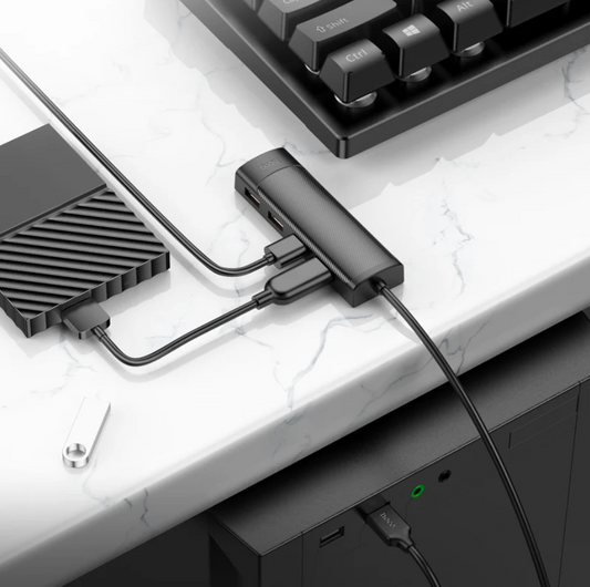Hoco USB-C to USB-A 4 in 1 USB Expansion Hub 5Gbps (HB41)