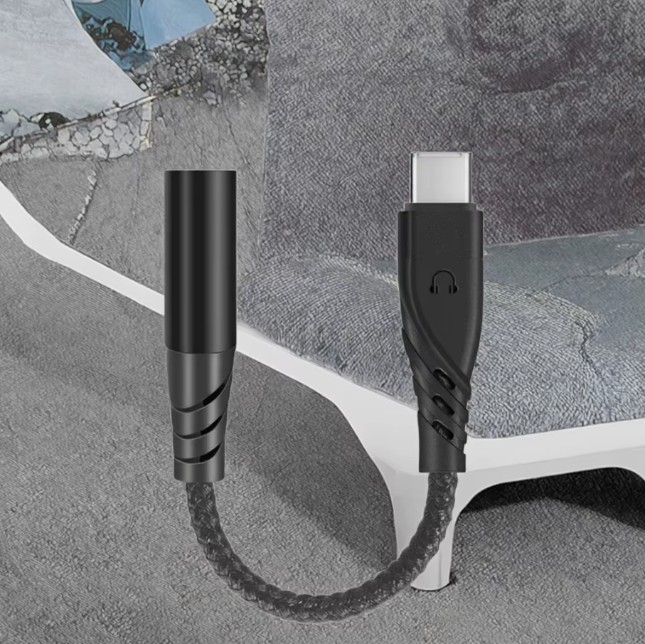 USB-C to 3.5mm Headphone Jack Adapter AUX Audio Cable for Car & iPhone