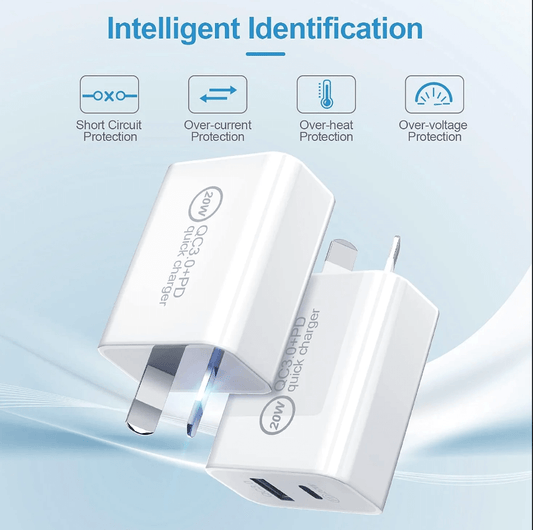 20W PD wall charger side angle