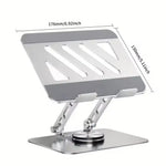 360° Rotating Laptop Stand | Adjustable Foldable Aluminum Alloy Desk Holder for & Tablet