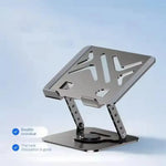 360° Rotating Laptop Stand | Adjustable Metal Desk Holder for & Tablet up to 17 Inch