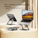 360° Rotating Laptop Stand | Adjustable Metal Desk Holder for & Tablet up to 17 Inch