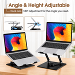 360° rotating laptop stand with dual cooling fans