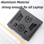 360° rotating laptop stand with dual cooling fans
