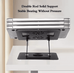 360° rotating laptop stand with dual cooling fans