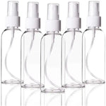 5 x 100 ml Clear Plastic Bottle with Fine Mist Spray Atomiser & Cap - Tools Kits (multipurpose)