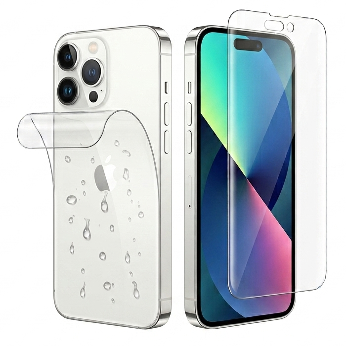 Hydrogel Screen Protector for iPhone 14 Pro Max (Screen & Back)
