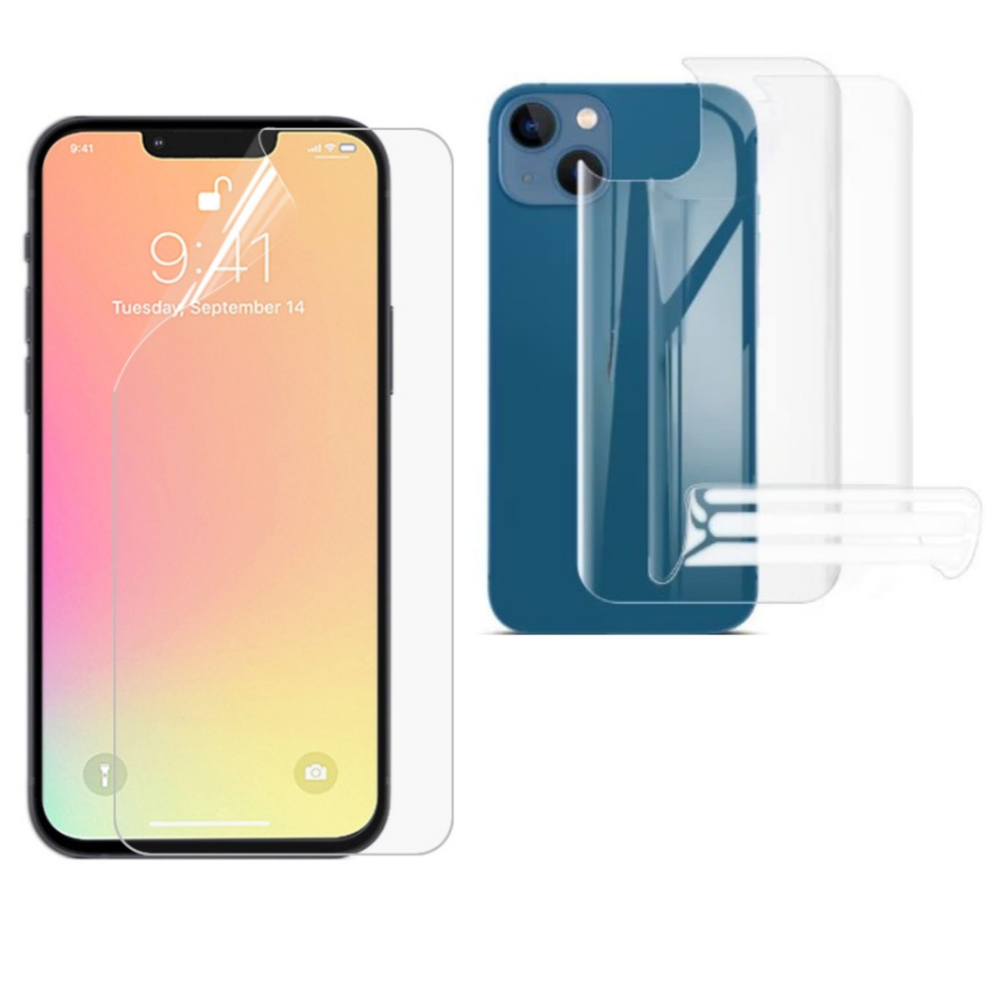 Hydrogel Screen Protector for iPhone 13 (Screen & Back)