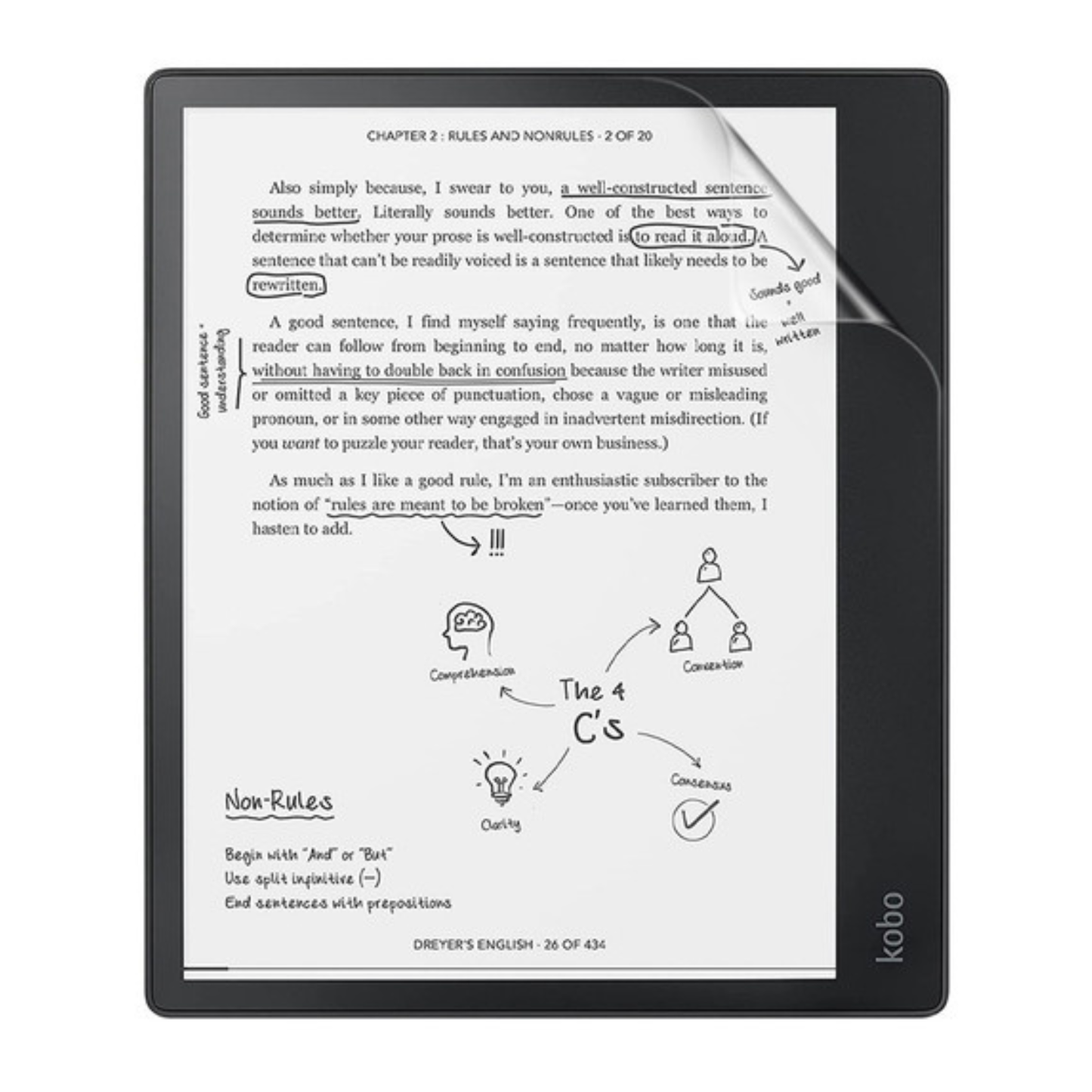Hydrogel Screen Protector for Kobo Elipsa