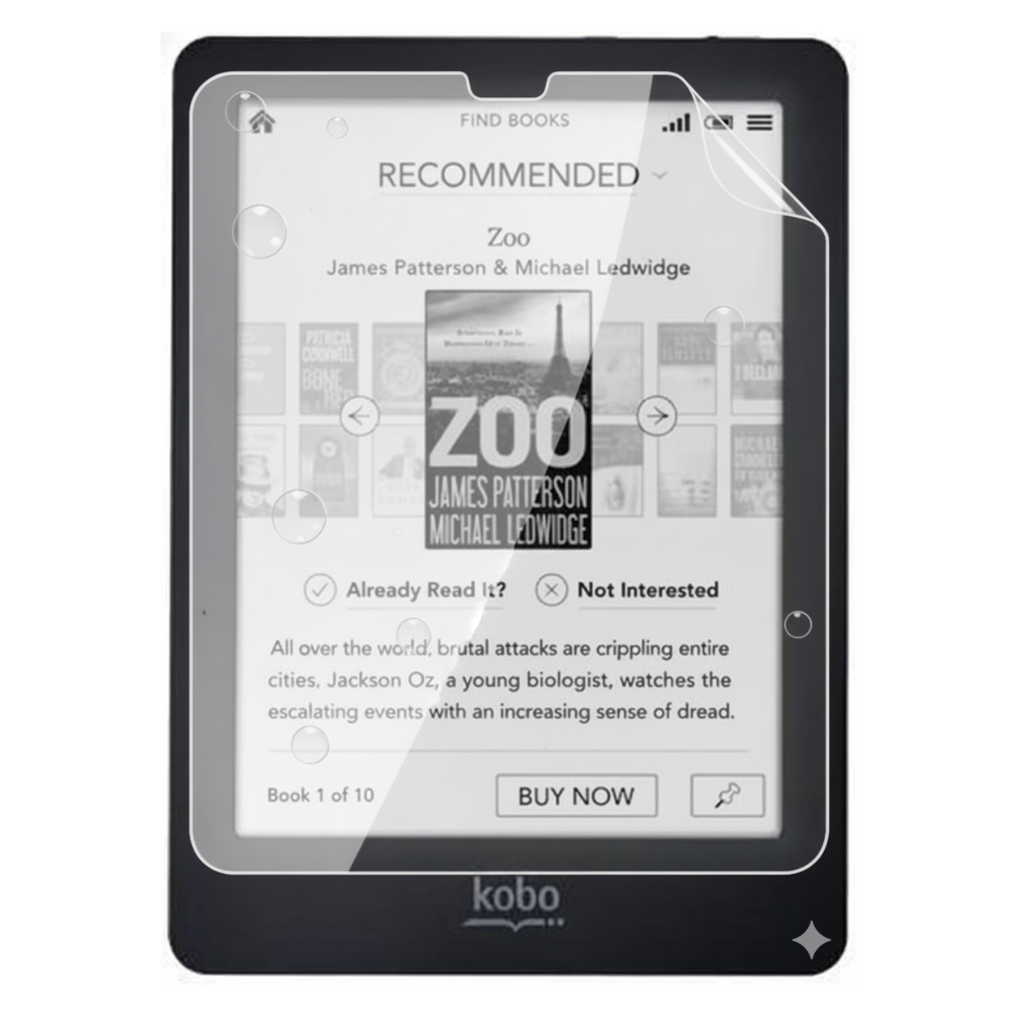 Hydrogel Screen Protector for Kobo Glo (Pack of 2)