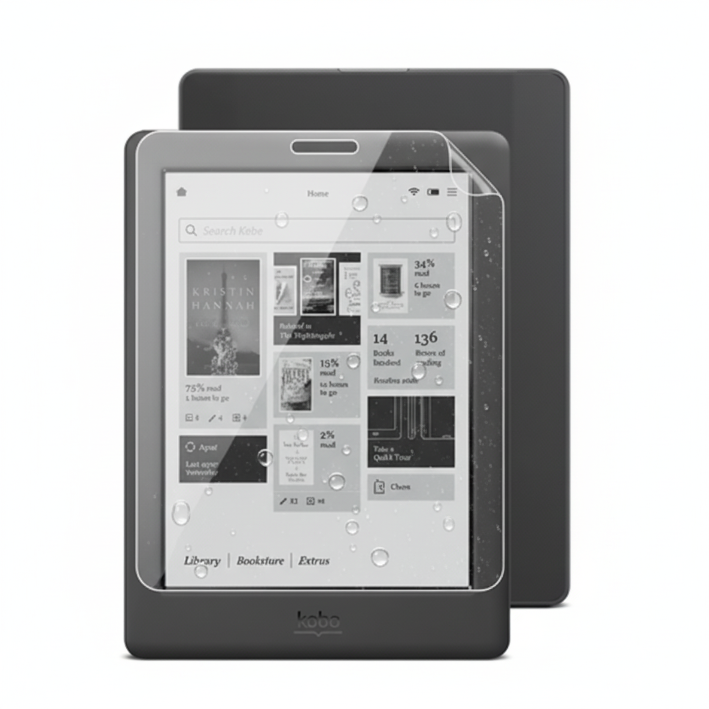 Hydrogel Screen Protector for Kobo Touch 2.0 (Pack of 2)