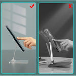 Adjustable Aluminum Tablet & Phone Stand | Foldable Desktop Holder for Smartphones iPad Tablets