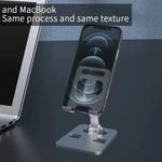 Adjustable Aluminum Tablet & Phone Stand | Foldable Desktop Holder for Smartphones iPad Tablets