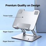 Adjustable height laptop stand for a compatible laptop