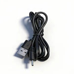 Barrel Jack Power Cable - 2.0mm x charger (Black) 1.5m - Black - Electronics Accessories