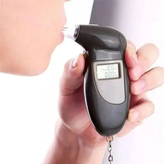 Breathalyzer - Breath Alcohol Tester With 5 Extra Breathalyser Mouth Pieces
