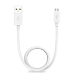 Charger Cable for Motorola Phones USB-A to micro-USB (White) 1m - White - Electronics Accessories
