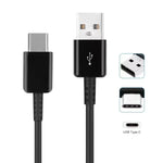 Charger Cable for Oppo Phones - 1m (Black) - Phone / Black - Phone/Tablet Accessories