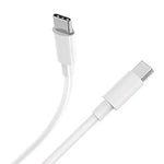 Charger Cable for Xiaomi Phones USB-C to (White) 1m - White - Electronics Accessories
