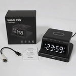 Digital Alarm Clock Wireless Charger β 3W/5W/7.5W/10W Multifunction