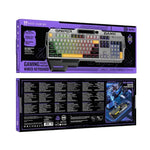 Ergonomic Wired Gaming Keyboard with RGB Rainbow Light & Wrist Rest (GM702)
