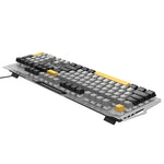 Ergonomic Wired Gaming Keyboard with RGB Rainbow Light & Wrist Rest (GM702)