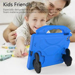 EVA Protective Case for iPad 2/3/4 9.7ββ β Kids Tablet Cover with Handle & Thumbs up Stands Kickstand (Blue)