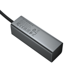 4-port USB 2.0 hub with aluminum alloy housing and 1-metre braided cable