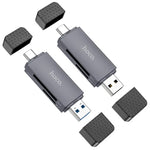 HB45 2-in-1 USB 3.0 Card Reader NZ β Dual USB-A & Type-C