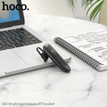 HOCO E60 wireless headset featuring a practical ear hook design