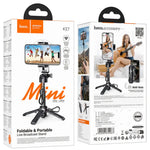 Hoco Mini Bluetooth Selfie Stick Tripod With Remote (K27)