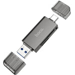 Hoco USB 3.0 Memory Card Reader USB-A USB-C Dual Plug (HB39)
