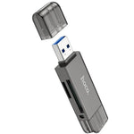 Hoco USB 3.0 Memory Card Reader USB-A USB-C Dual Plug (HB39)