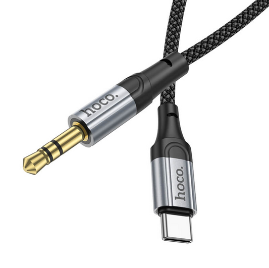 Hoco USB C to 3.5mm Aux Cable UPA26 Front View