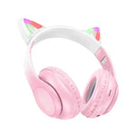 Hoco W42 Pink LED Wireless Bluetooth Headphone NZ