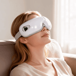 HP54 portable electric eye massager with LCD display and adjustable strap