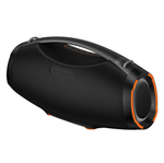 HT4 Max high-power Bluetooth party speaker with dynamic LED lighting and two wireless microphones