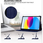 iPad Air 4th Gen 10.9-inch (2020) Rotating Case – 360° Slim Protective Cover with Stand (Blue)