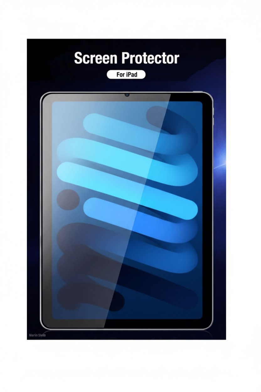 iPad Mini 7 tempered glass screen protector packaging contents