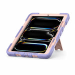 iPad Pro 11-Inch (M5) 2025 Rugged Shockproof Case with Kickstand (Pink) - Phone/Tablet Accessories