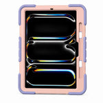 iPad Pro 11-Inch (M5) 2025 Rugged Shockproof Case with Kickstand (Pink) - Phone/Tablet Accessories