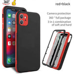 iPhone 12 360 Degree Case β 3-Piece Full Body Protection Cover
