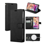 iPhone 12 Pro Max Flip PU Leather Wallet Case (Black) - Mobile Phone