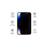 iPhone 13 Pro Privacy Tempered Glass Screen Protector – 9H Anti-Spy