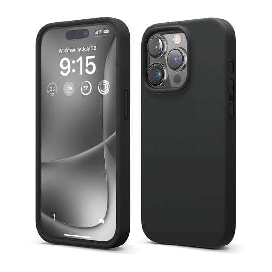 Silicone Case for iPhone 15 Pro (6.1”) (Black)