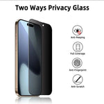 iPhone 16 Pro Max Privacy Tempered Glass Screen Protector (2 Pack) β 9H HD Anti-Spy 2.5D Rounded Edge Impact & Scratch