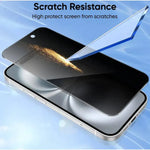 iPhone 16 Pro Max Privacy Tempered Glass Screen Protector β 9H HD Anti-Spy 2.5D Rounded Edge Impact & Scratch Resistant