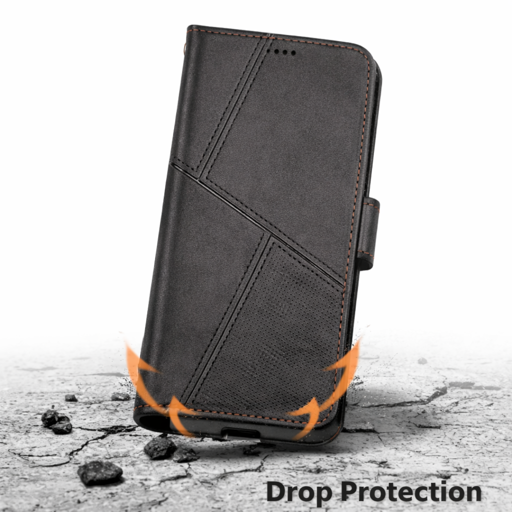 iPhone 17 Air dot texture wallet case full protection