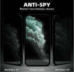 iPhone 14 Glass Privacy Screen Protector (2 Pack) - Techplus